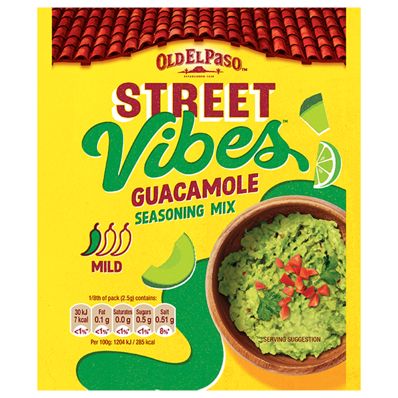 A pack of Old El Paso Street Vibes Guacamole Spice Mix, 20g
